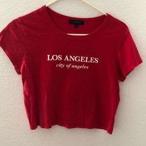 LA crop top